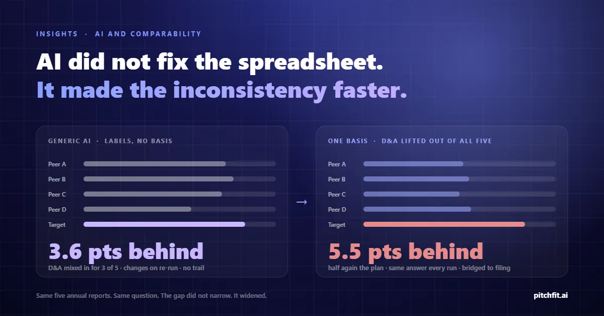 AI did not fix the spreadsheet. It made the inconsistency faster.